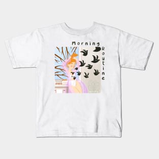 Morning Routine Kids T-Shirt